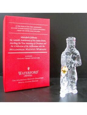 Waterford Crystal Balthasar Nativity Figurine with Original Box